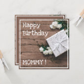 Kroeskistbloem Witte bloemen Kaart (Voorkant / Achterkant in situ)