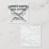 Kroesse nives vierkante visitekaartje (Voorkant / Achterkant)