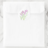 krokodieken ronde sticker (Tas)