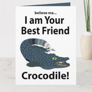 Krokodil Alligator Grappige Krokodil Kaart