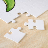 Krokodil als Bodybuilder en grote spieren Legpuzzel (Zijkant)