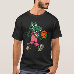 Krokodil Basketbalspeler T-shirt