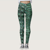 Krokodil huidpatroon leggings (Voorkant)
