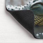 Krokodil in de sneeuw muismat (Hoek)