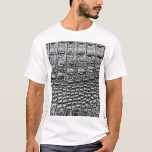 Krokodil Noir: zwart leer mystiek T-shirt
