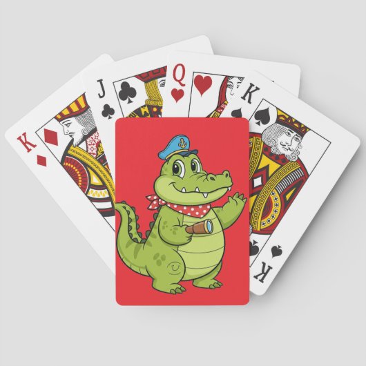 krokodil pokerkaarten (Achterkant)