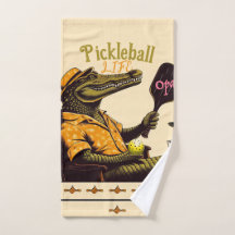 Krokodil Roze Drink Pickleball Handdoek