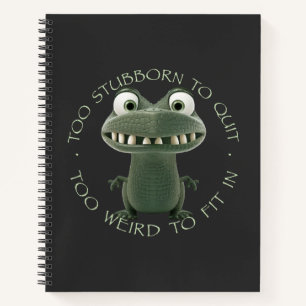 Krokodil te koppig om te stoppen te raar om in te notitieboek