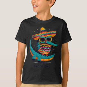 Krokodil-uil Fiesta Pret En Feestelijke Hybride Di T-shirt