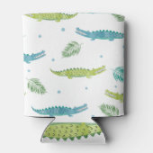 Krokodil Waterverf: alligator patroon Blikjeskoeler (Achterkant)