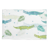 Krokodil Waterverf: alligator patroon Kussensloop (Achterkant)