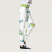 Krokodil Waterverf: alligator patroon Leggings (Rechts)