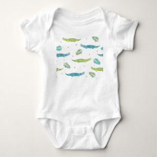 Krokodil Waterverf: alligator patroon Romper