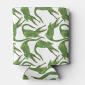 Krokodil Witte Waterverf Array Blikjeskoeler (Achterkant)