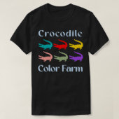 Krokodilkleurig Boerderij - Zonneset ontwerp T-shirt (Design voorkant)
