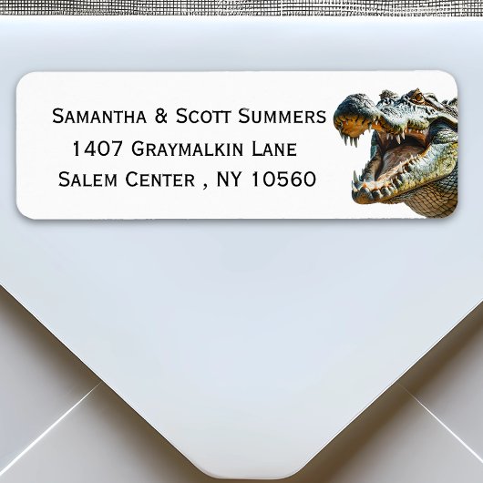 Krokodille Alligator Etiket