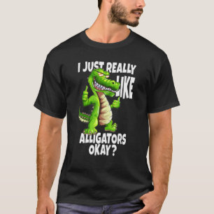 Krokodille Alligators, ik hou echt van alligators T-shirt