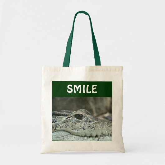 Krokodille Canvas tas (Voorkant)