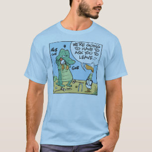 Krokodille Cartoon Humor T-shirt
