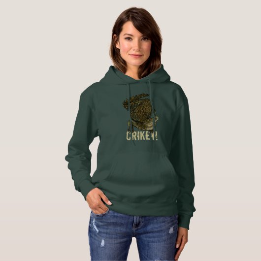 Krokodille Crikey! Hoodie (Voorkant volledig)