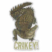 Krokodille Crikey! Sticker (Voorkant)
