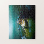 Krokodille Eye, Jigzaag Puzzle Legpuzzel (Verticaal)