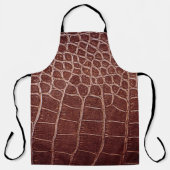 Krokodilleenpatternabstract, alligator, dier schort (Voorkant)