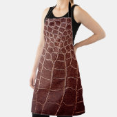 Krokodilleenpatternabstract, alligator, dier schort (Insitu)
