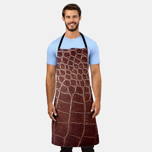 Krokodilleenpatternabstract, alligator, dier schort (Gedragen)