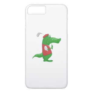Krokodillen die golfgolf cartoons 	iPhone 8 plus / 7 plus hoesje
