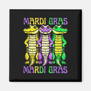 Krokodillen Louisiana Mardi Gras Carnaval Magneet