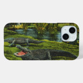  krokodillen, marinespiegels Case-Mate iPhone case (Achterkant (horizontaal))