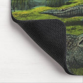 Krokodillen, Vintage Zeefauna Reptielen Dieren Muismat (Hoek)