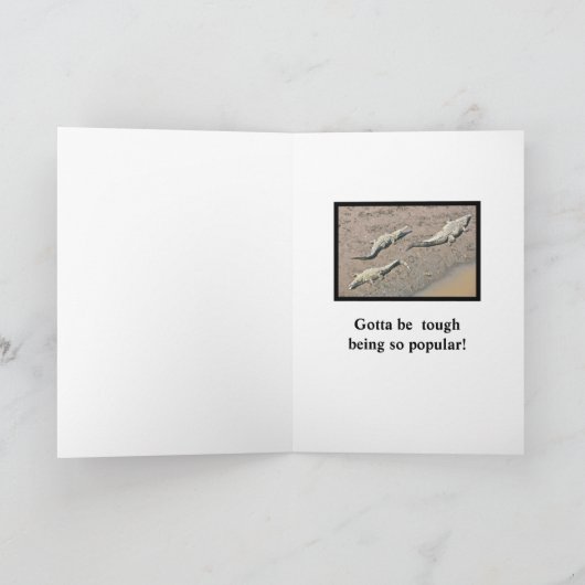 Krokodillen / vriendschap & ondersteuning met Humo Kaart (Binnen)