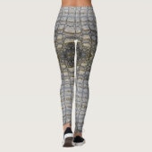 Krokodillenafdrukken Leggings (Achterkant)