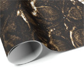 Krokodillenglafpapier, zwart, bruin cadeaupapier (Rol Hoek)