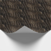 Krokodillenglafpapier, zwart, bruin cadeaupapier (Hoek)