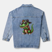 krokodillenhiphop denim jacket (Achterkant)