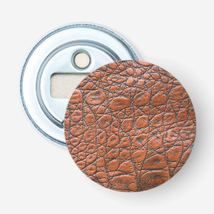 krokodillenleer namaak look button flesopener