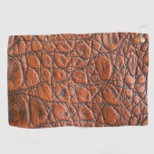 Krokodillenleer nep look golfhanddoek (Horizontaal)