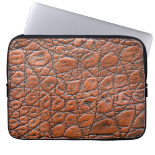Krokodillenleer nep look laptop sleeve