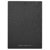 Krokodillenleer textuur rode letters klembord (Achterkant)