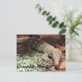 krokodillenmonitor briefkaart (Staand voorkant)