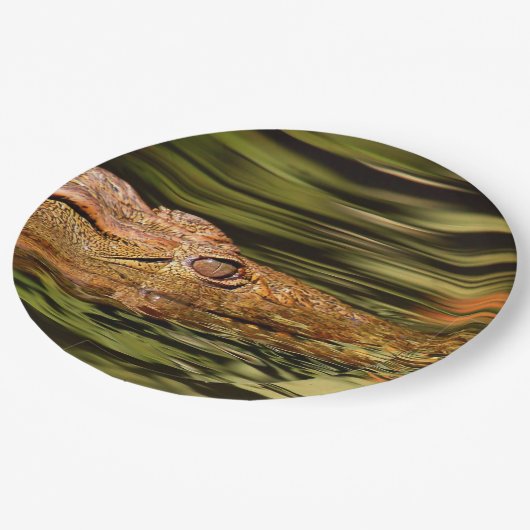 Krokodillenpapier Borden Papieren Bordje (Gekanteld)