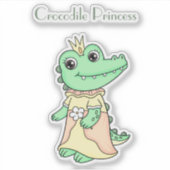 krokodillenprinses sticker (Voorkant)
