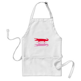 Krokodillenreflectie (rood) standaard schort