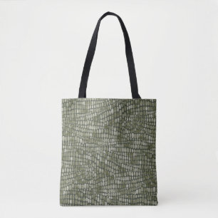 Krokodillenreptiel Wild Animal Skin Pattern Draagtas