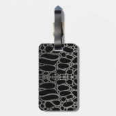 krokodilpatroon bagagelabel (Achterkant verticaal)