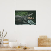  krokodilreptielen, zeedierlijk leven poster (Keuken)