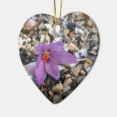 Krokus Heart Ceramic Ornament (Links)